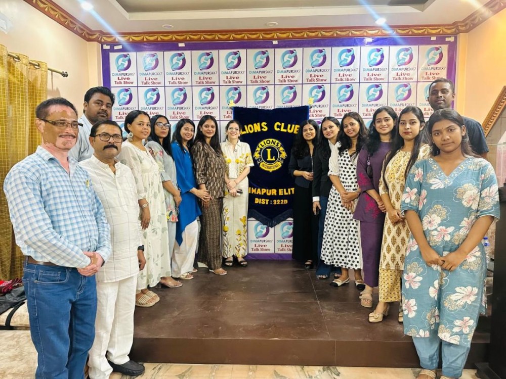 Lions Club of Dimapur Elite, in collaboration with Dimapur 24/7, hosted a talk show on mental health at the Dimapur 24/7 office in Midland on October 3.